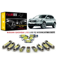 Nissan Qashqai J10 LED İç Aydınlatma Ampul Seti FEMEX Parlak Beyaz