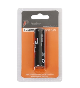 3.7 V 1200 Mah Şarj Edilebilir 18650 Turbo Model Li-Ion Şarjlı Pil