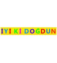 İyiki doğdun banner frınged multıcolour pk:1-