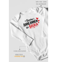 Anneannem Bir Başka Uzun Kollu Çıtçıtlı Bebek Body