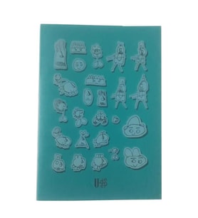 60 Yaprak Kareli Defter Plastik Kapak A-5 1 Adet PP Kapak Küçük Boy Kareli Defter 60 Sayfa A5 Desenli Kapak (Turkuaz)