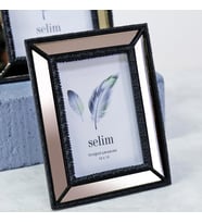 Selim Dekor 10x15 Elsira Aynalı Çerçeve Siyah