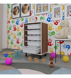 Kenzlife sepetli mutfak dolabı ruberu cvz 074x45x30 banyo oyuncak çamaşır beyaz 5 li sepet (Karışık)