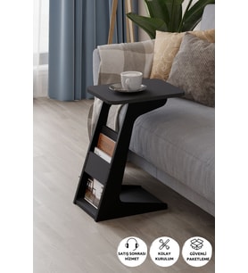 C Sehpa Metal Ayaklı Koltuk Sehpası Yan Sehpa Zigon Sehpa