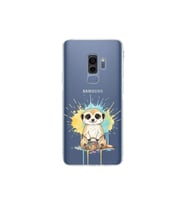 Samsung Galaxy S9 Plus ile Uyumlu Splash Mirket Tasarımlı Şeffaf Silikon Kılıf