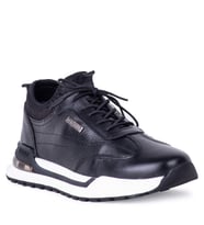 Pierre Cardin 1210275 Erkek Hakiki Deri Sneaker Ayakkabı (Siyah)