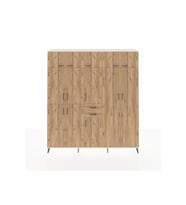Hyperion Gardrop 10 Raflı 2 Çekmeceli 3 Askılı 220x44x243 Aytaşı-Çam/Çam