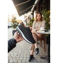 Enoch Hakiki Deri Delik Detaylı Erkek Sneaker Ortopedik Taban