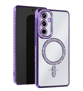 Newface Samsung Galaxy S25 Edge Joke Simli Magneticsafe Kılıf - Derin Mor