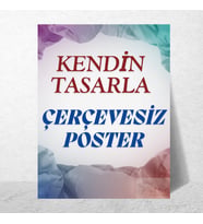 Kişiye Özel Poster Baskı Çerçevesiz Poster Dijital Baskı  Özel Boyut Çerçevesiz Poster  Kendin Tasarla Poster (Çok Renkli)