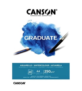 CANSON A4 GRADUATE AQUARELLE 250 GR SULUBOYA DEFTERİ 20 YP.