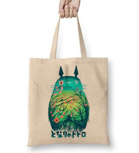 Totoro 01 Bez Çanta Uzun Saplı