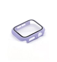 Uray store Apple Watch 38mm Camlı Kasa Ekran Koruyucu - Lila