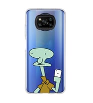 Poco X3 Pro / X3 NFC Uyumlu Squidward Selfie Tasarımlı Şeffaf Telefon Kılıfı