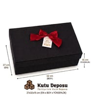 27x32x15 cm Hediye Kutusu-Siyah