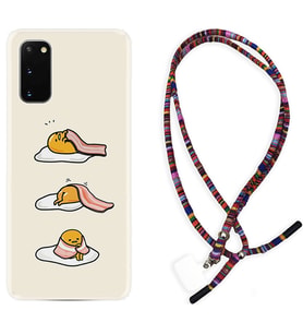 Samsung A02S A03S A10 A12 A13 A21S A22 Kılıf Boyun Asklı Rasta Silikon Sweety Egg 1322