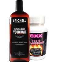 Brickell 237 ml Şampuan Saçsakal Anti.white + Sıxx Erkeklere Özeı XXXL60 Lı