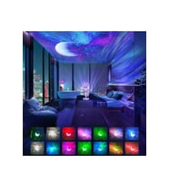 Astronot Galaxy Projeksiyon Gece Lambası (Beyaz)