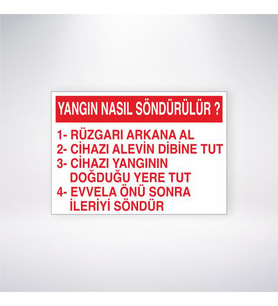 Yangın Nasıl Söndürülür
