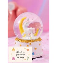 Atlı Karınca Unicorn Müzikli Işıklı Kar Küresi