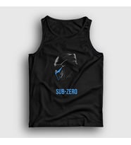 Presmono Unisex Siyah Sub Zero Mortal Kombat Atlet 147728tt