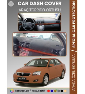 TOYOTA AVENSİS T250 (2003-2008) KAPAKLI Torpido Örtüsü Ön Göğüs Halı Tam Uyum