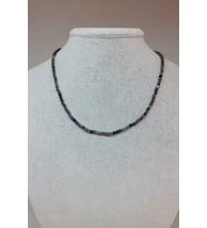 Su Safiri (İYOLİT) Taşı 3mm Kolye (SABİT KLİPSLİ)