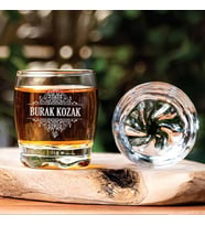 Kişiye Özel Erkeğe Hediye Adora Viski Bardağı