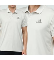 Adidas EF-4003 Erkek Polyester Mesh Polo Yaka T-Shirt (Ekru)