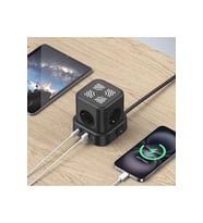 4lü Akım Korumalı Priz Gece Lambalı 2xusb 2xtype-c Çıkış Yüksek Gerilim Koruma Çoklu Priz Çoğaltıcı