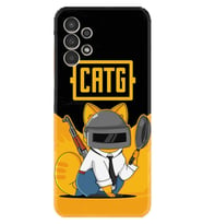 Samsung Galaxy M14 Kılıf Silikon Desen Özel Seri Cat G 1677
