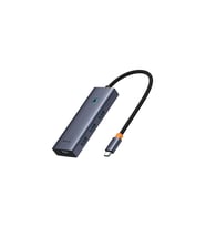 Baseus Ultra Joy 5in1 Multifonksiyonal Type-C Hub Dock Station (Gri)