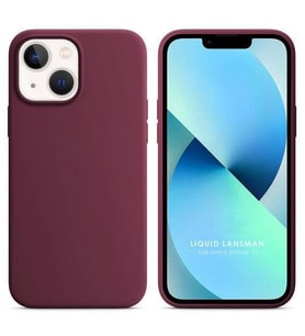 Apple iPhone 13 6.1'' Liquit Lansman Silikon Bordo