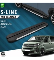 S-Dizayn Opel Zafira Life Uzun Şase S-Line Krom Yan Basamak 243 Cm 2020 Üzeri A+ Kalite