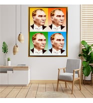 ÇERÇEVELİ ATATÜRK TABLO S452
