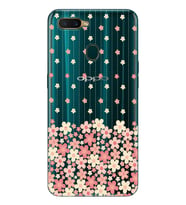 Oppo A5S/AX7/A12 Uyumlu Çiçek Desenli Şeffaf Telefon Kılıfı