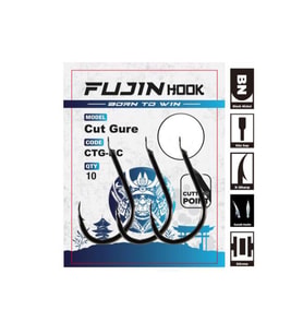 Fujin Cut Gure Deliksiz Düz Olta Kancası 12 No.
