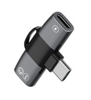 ALLY Mini 2in1 Type-c to Type-c Kulaklık + şarj Adaptöru-(5775) - tygo2083-1257 (Siyah)