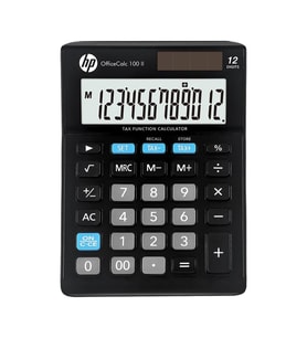 Hp OfficeCalc 100 II 12 Hane Masaüstü Hesap Makinesi (Siyah)