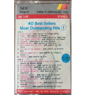 (Plak Değildir KASET tir) 40 Best Sellers Most Outstanding Hits 1 Kaset