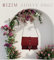 Bordo Suni̇ Deri̇ Kapaklı Kadın El portföyü (Clutch)-Omuz Çantası