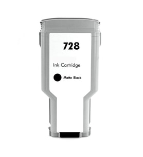 HP 728 Matte Black Mat Siyah 300ML Muadil Plotter Kartuşu F9J68A
