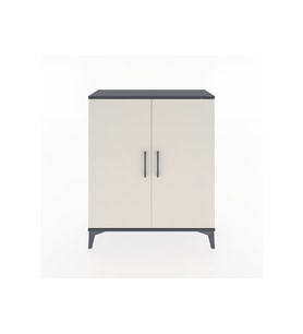 Arges Şifonyer Tek Raflı 2 Kapaklı 88x30x106 Antrasit-Aytaşı
