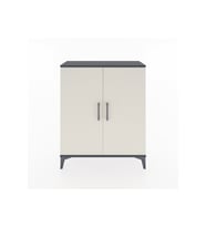 Arges Şifonyer Tek Raflı 2 Kapaklı 88x30x106 Antrasit-Aytaşı