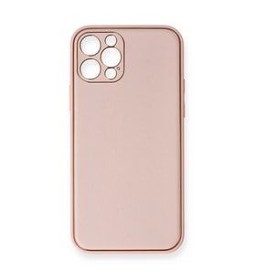 Apple İphone 12 Pro Kılıf Coco Deri Silikon Kapak - Pembe