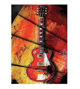 Les Paul Elektro Gitar Mdf poster