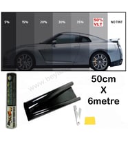 Cam Filmi 50 cm x 6 Mt. Süper Dark Black %05