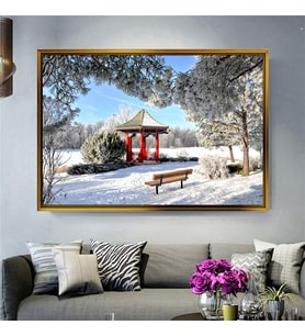 Altın Çerçeveli dekoratif tablo a373 (Gold)