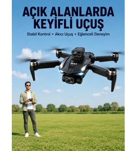 Havadan Çekim İçin Çift Kameralı Kompakt ve Kolay Taşınabilir Drone