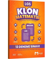 8. Sınıf LGS Matematik Klon 13 Deneme Mozaik Yayınları